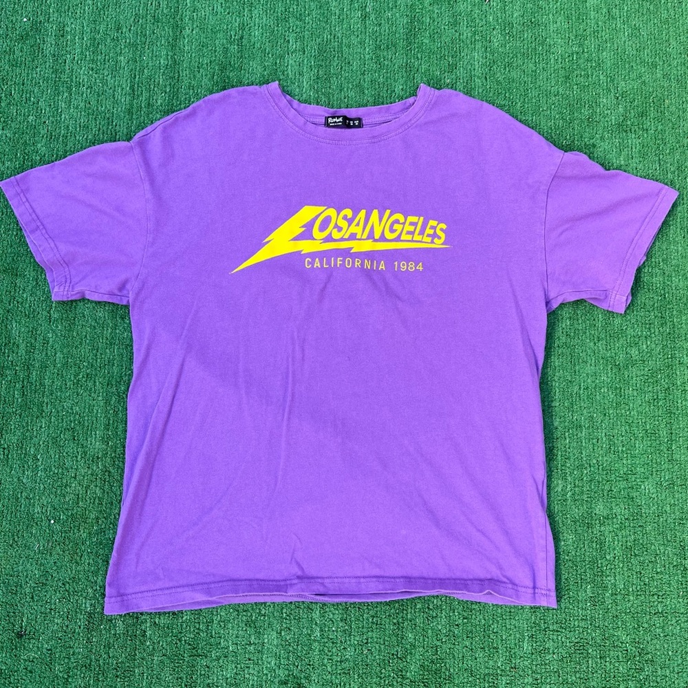 Purple “Lighting Los Angeles” Romwe T-Shirt